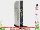 ROLINE USB3.0 Dual Head Docking Station Black and White - USB-Docking-Station - LAN 12.02.1042