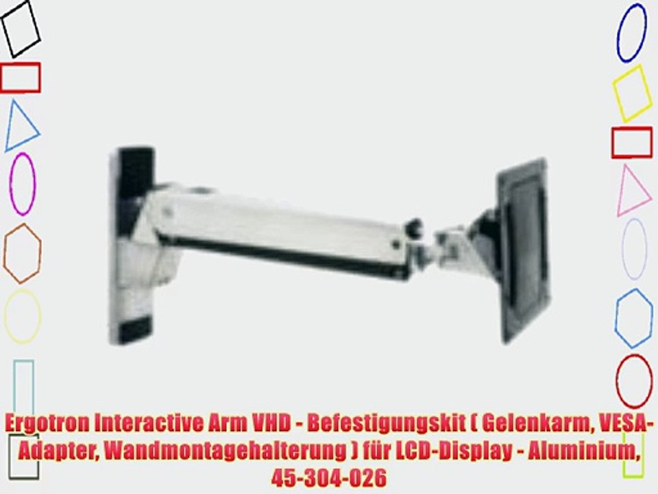 Ergotron Interactive Arm VHD - Befestigungskit ( Gelenkarm VESA-Adapter Wandmontagehalterung