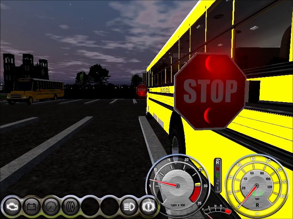 Rigs Of Rods School Bus Driving - 2016 Blue Bird Vision V1 - AM Route