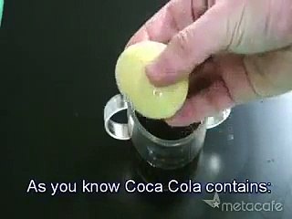 Practical of boiled egg Inside Coca Cola