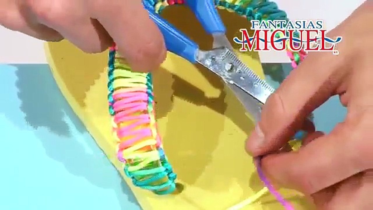 Como Hacer Sandalias con flores de listón