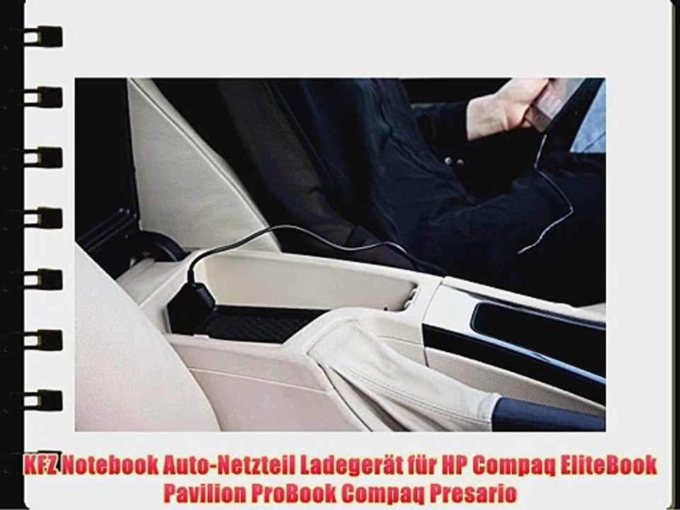 90W KFZ Auto-Netzteil f?r HP Compaq EliteBook Pavilion ProBook Compaq Presario kompatibel mit