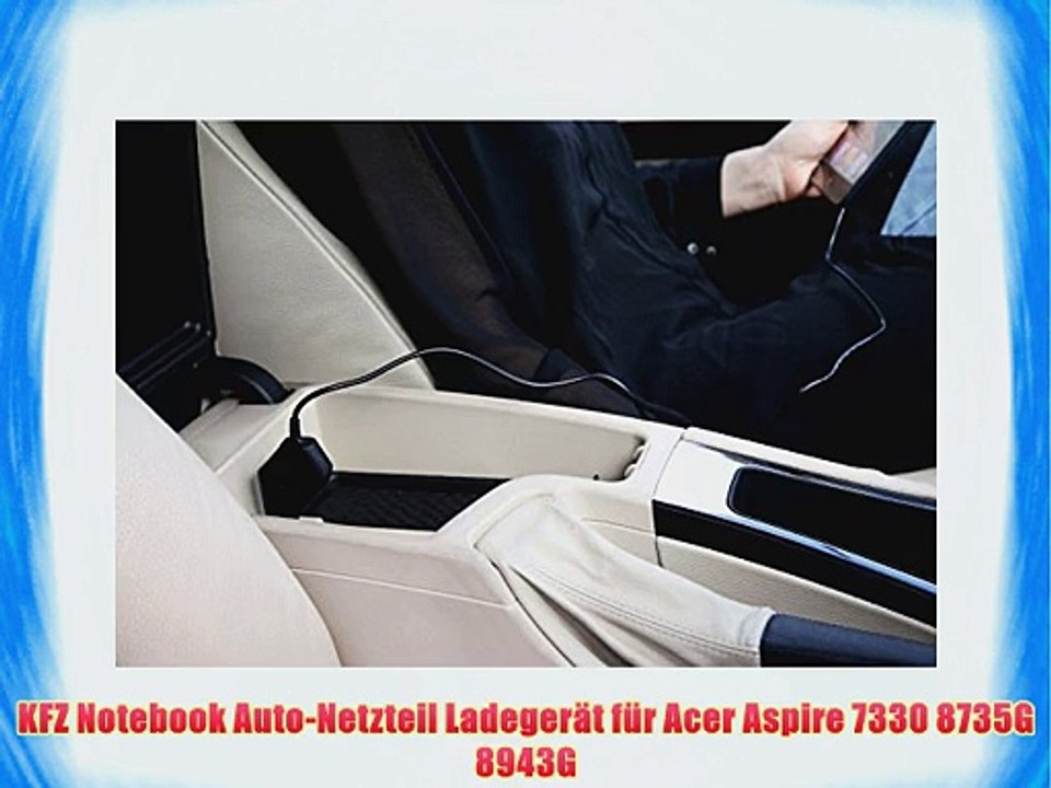 90W KFZ Auto-Netzteil f?r Acer Aspire 7330 8735G 8943G Notebook - Original Lavolta 12V Auto