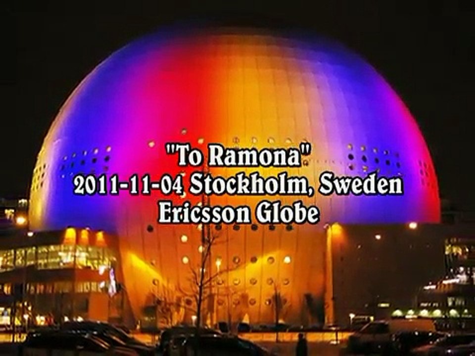 Bob Dylan in concert - To Ramona.. Stockholm Sweden 2011-11-04