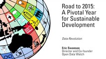 Data Revolution for Sustainable Development - Eric Swanson (Open Data Watch)