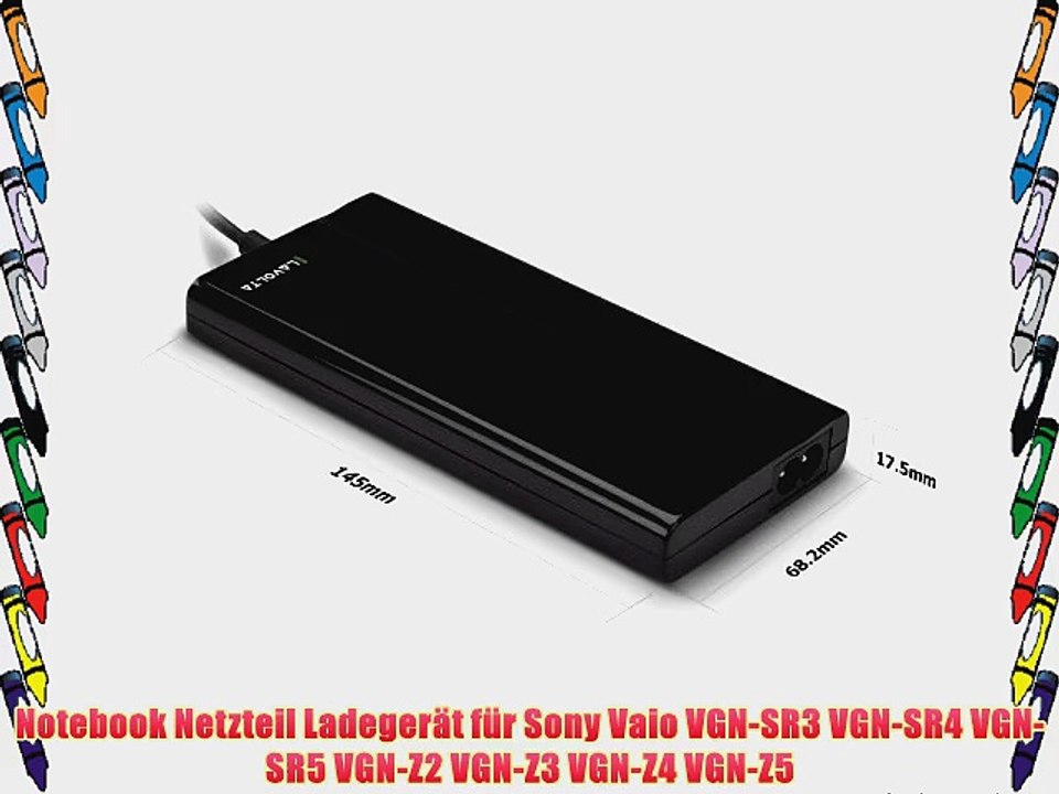 90W USB Ultra Schlank Netzteil f?r Sony Vaio VGN-SR3 VGN-SR4 VGN-SR5 VGN-Z2 VGN-Z3 VGN-Z4 VGN-Z5