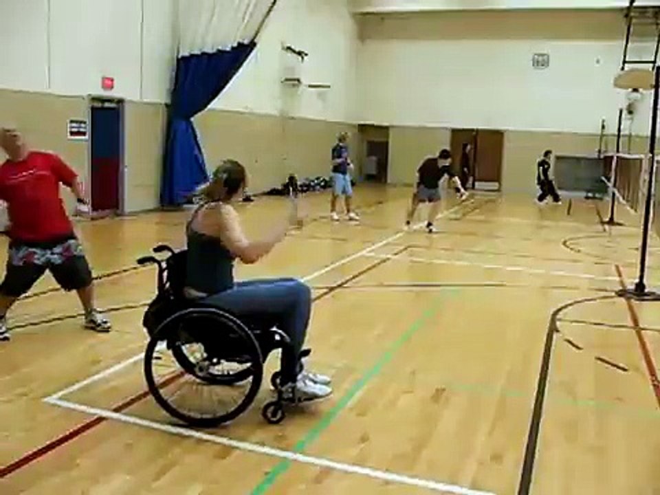 Wheelchair girl plays badminton: music video