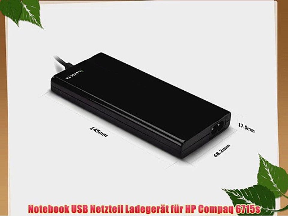 90W Ultra Schlank USB Netzteil f?r HP Compaq 6715s Notebook - Original Lavolta Ladeger?t Slim