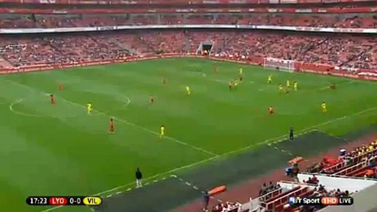 Castellijo Incredible Chance Lyon vs Villarreal 0-0 Emirates Cup 26.07.2015