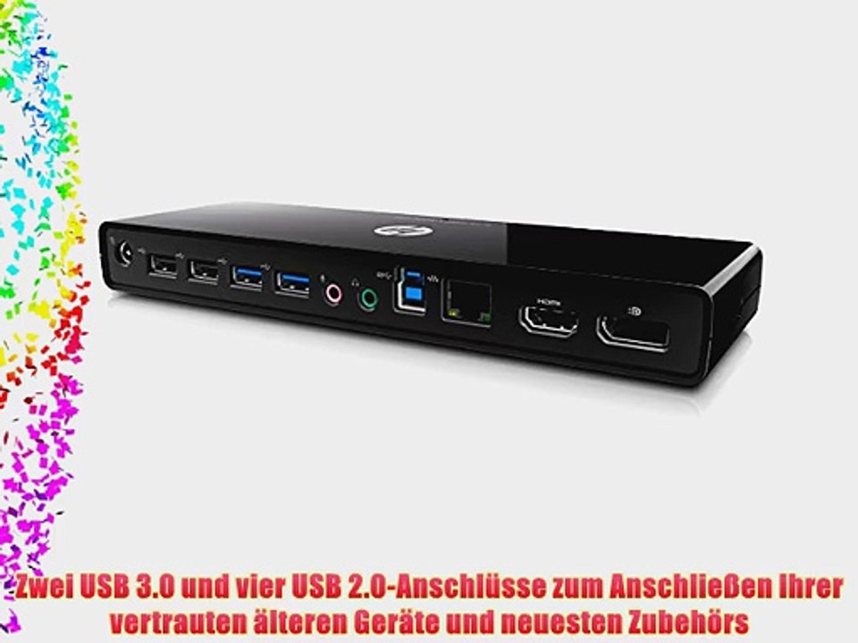 HP 3005pr USB 3.0 Port Replicator H1L08ET