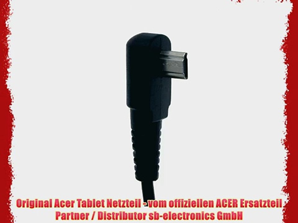 Original Acer Tablet Netzteil 12V / 15A / 18W Iconia A511 Serie o. Netzstecker