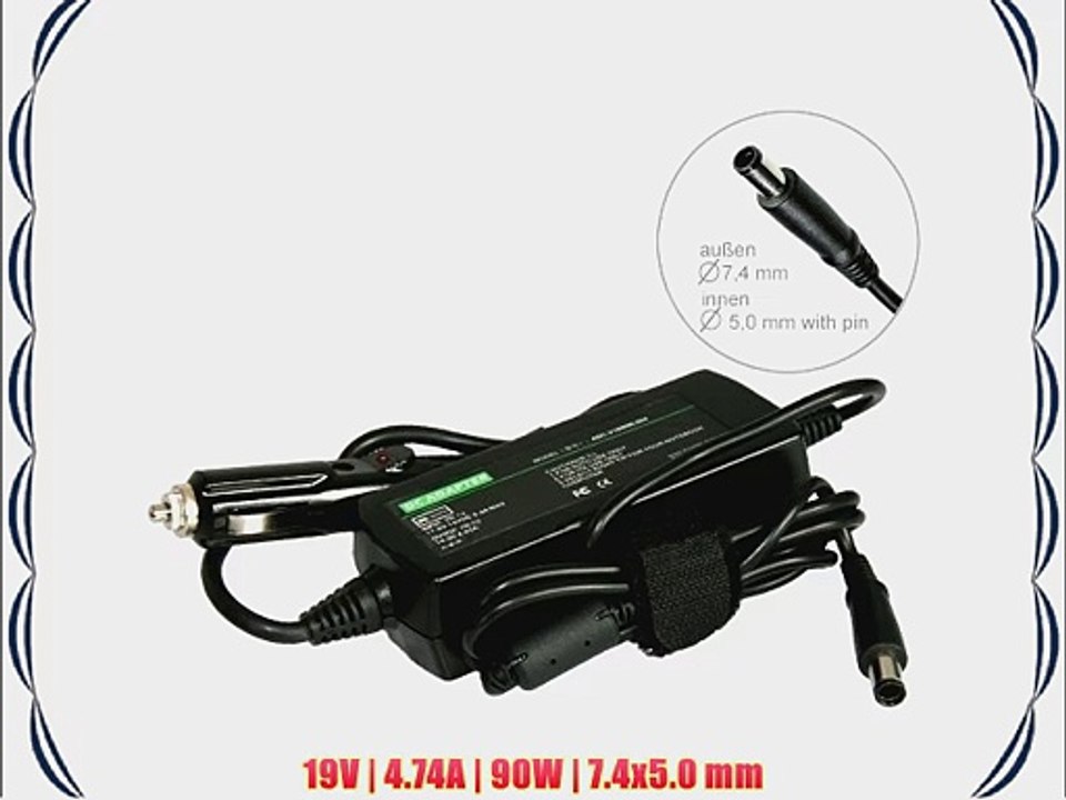 KFZ Auto Notebook Netzteil Ladeger?t Adapter f?r HP Pavilion DV3 DV4 DV5 DV6 DV7