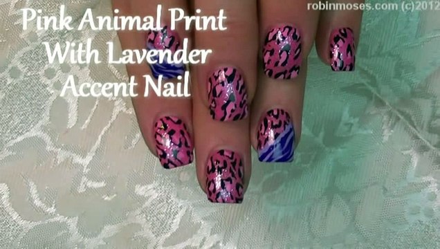 2 Nail Art Designs DIY Easy Pink Leopard & Zebra Nails Tutorial