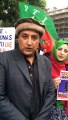 PTI UK Ex President Asim Khan Short Message at the protest against ‪Altaf Hussain‬.