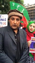 Download Video: PTI UK Ex President Asim Khan Short Message at the protest against ‪Altaf Hussain‬.