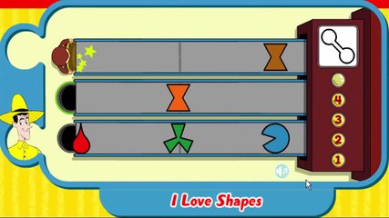 Curious George I Love Shapes Cartoon Animation PBS Kids Game Play Walkthrough