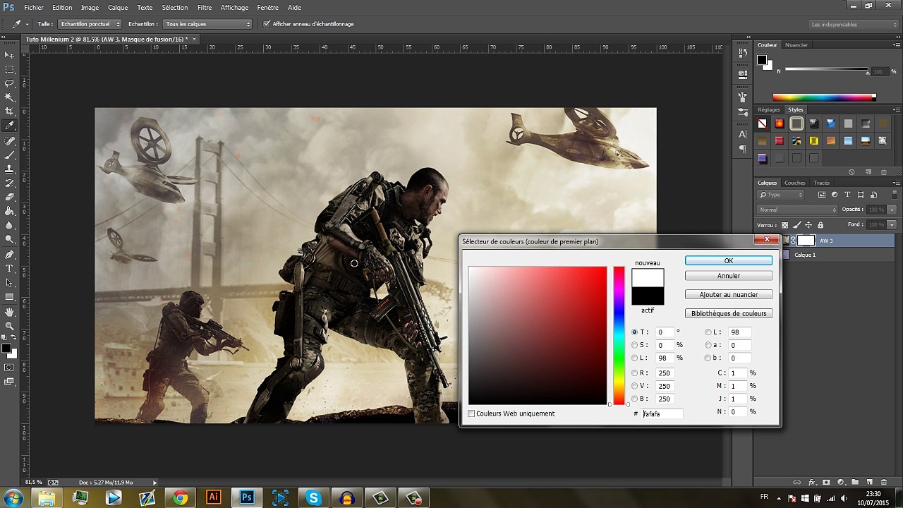 Tuto Graphisme #2 Photoshop : Les masques de fu...