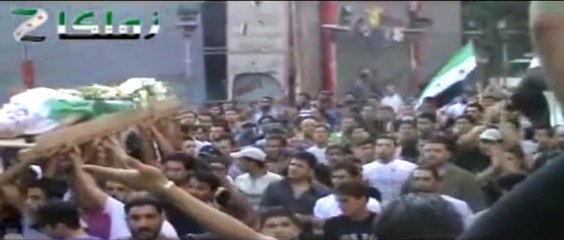 Zamalka - Syria: car bomb in a funeral procession 30/06/2012