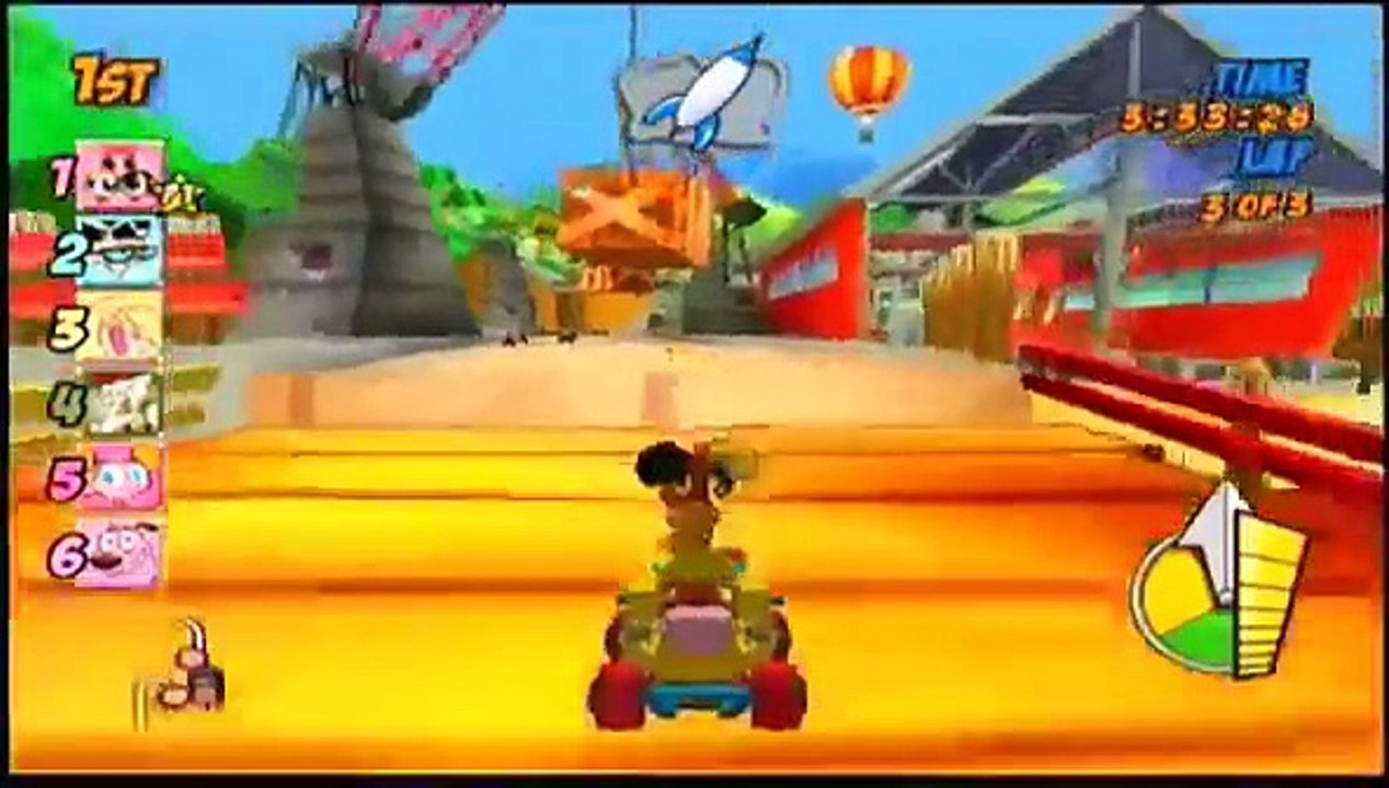 Cartoon Network Racing PS2 The Powerpuff Girls And Weasel Gameplay