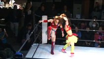 Arisa Nakajima and Fujimoto vs. Rabbit Miu and Tsukushi in JWP on 1/11/15