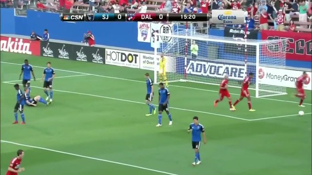 Blas Perez Goal - FC Dallas vs San Jose Earthquakes - MLS 05-31-2014