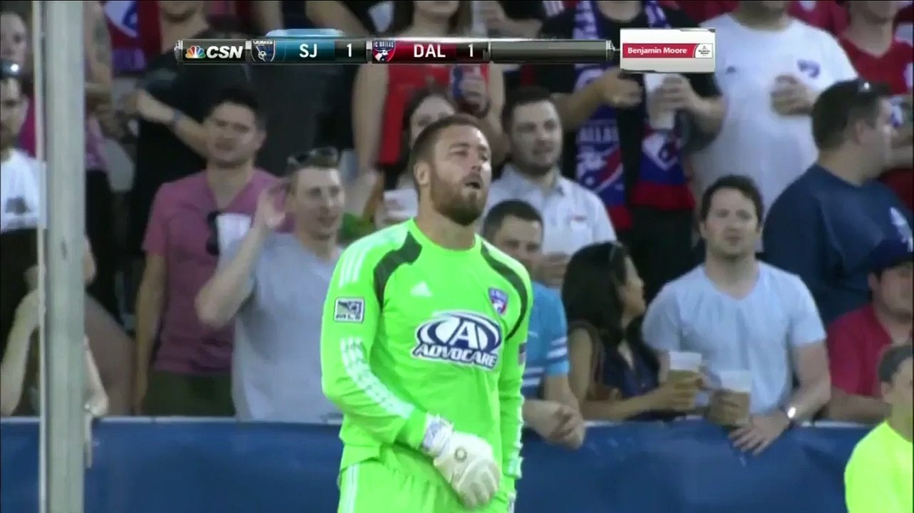 Jean-Baptiste Pierazzi Long Range Goal - San Jose Earthquakes vs FC Dallas - MLS 05-31-2014
