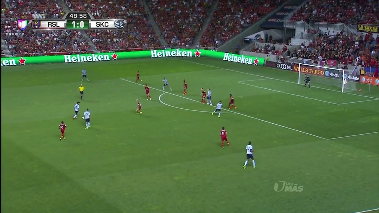 Benny Feilhaber Long Range Goal - Sporting Kansas City vs Real Salt Lake - MLS 07-24-2015