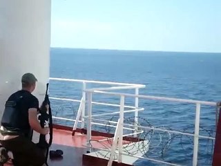 Piracy attack on my ship and fighting with pirates.MPG