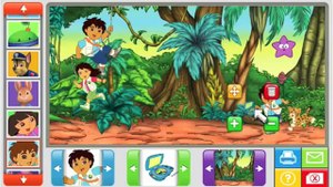 Dora The Explorer & Go Diego Go! Sticker Pictures Book | Full Games 2014