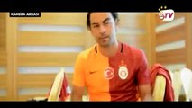 Galatasaraylı futbolcuların kamera arkası görüntüleri