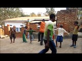 Rwanda: practicing traditional dance with the small kids @ Ivuka Arts