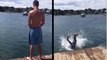 This Guy Was Peacefully Peeing Into A Lake When Something Unexpected Happened