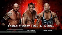 WWE 2K15 - Brock Lesnar vs Batista vs Ryback (Hell In A Cell) 1080p HD