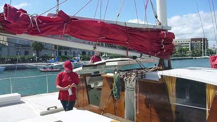 Wharram at Golden Oldies multihull meeting, Sète May 2013