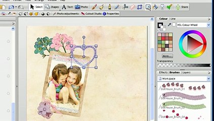 Digital Scrapbooking Tutorial - Serif Digital Scrapbook Artist