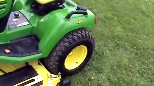 John Deere X585 Garden Tractor Lawn Mower 4x4 Power Steering Water Cooled For Sale Mark Supply Co
