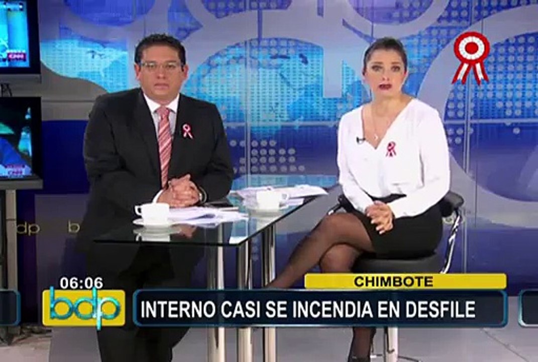 Interno de penal casi se incendia durante desfile por Fiestas Patrias en Chimbote