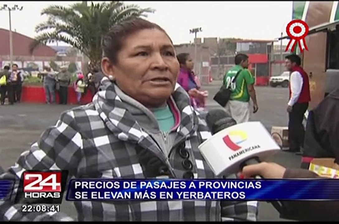 Precios de pasajes a provincias se disparan en terminal de Yerbateros