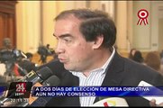 A dos días de elección de Mesa Directiva aún no hay consenso
