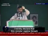 Iranian President Mahmoud Ahmadinejad's death to Israel speech