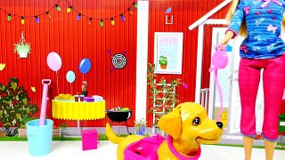 Barbie Potty Trainin' Taffy Pet Dog Play Doh Barbie Dolls Toys Review by Disney Cars Toy Club