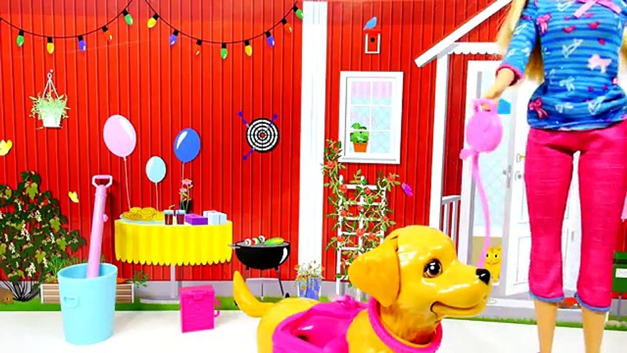 Barbie Potty Trainin' Taffy Pet Dog Play Doh Barbie Dolls Toys Review by Disney Cars Toy Club