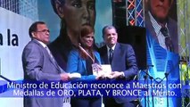 Ministerio de Educación reconoce a Maestros con Medallas de Oro, Plata y Bronce al Mérito
