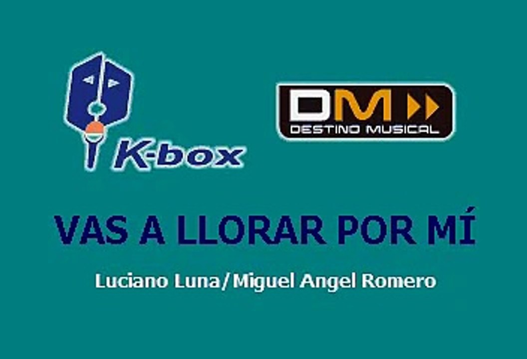 vas a llorar por mi karaoke banda el recodo