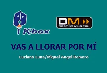 vas a llorar por mi karaoke banda el recodo