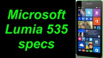 Microsoft Lumia 535 Specs Review