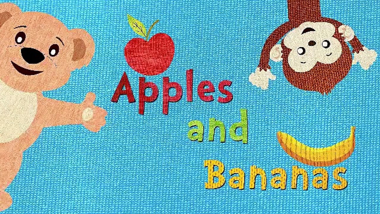 Apples and Bananas with Lyrics Vowel Songs Kids Songs by The