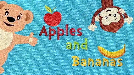 Apples and Bananas with Lyrics - Vowel Songs - Kids Songs by The Learning Station