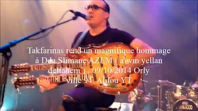 Takfarinas rend un magnifique hommage à Dda Slimane AZEM