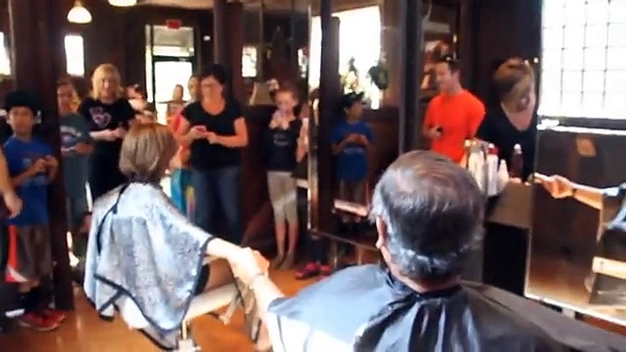 Beautiful Young Girl Shaves Her Head To Support Cancer Research
